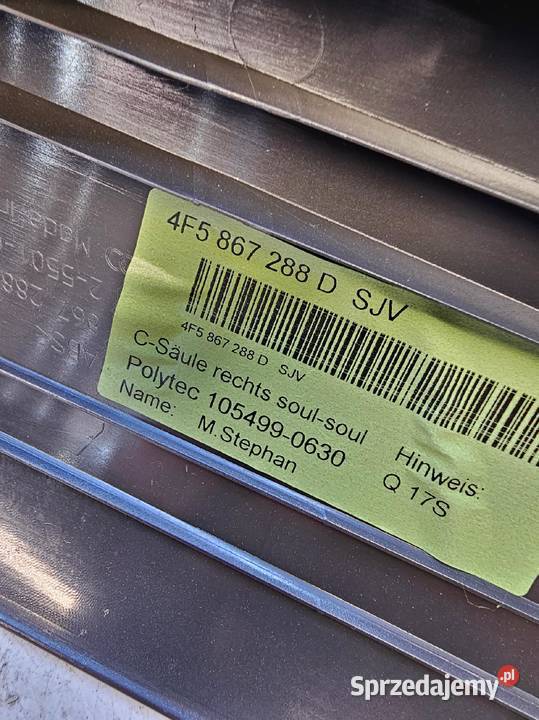 OSŁONA SŁUPKA C PRAWA AUDI A6 C6 SEDAN Przystajń sprzedam