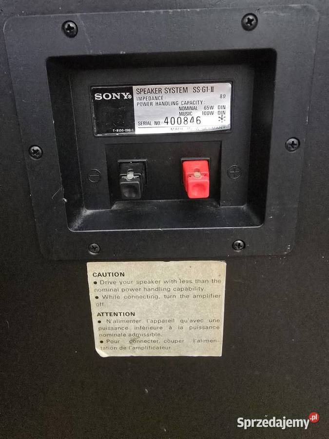 Kolumny Sony SSG1 MK2 Stereo Vintage Słuchawki i głośniki Wrocław sprzedam