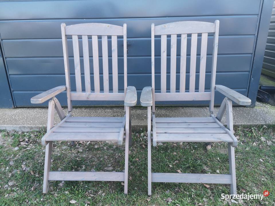 Drewniane krzesła ogrodowe Harbo SWEDEN drewno Aleksandrów Łódzki sprzedam