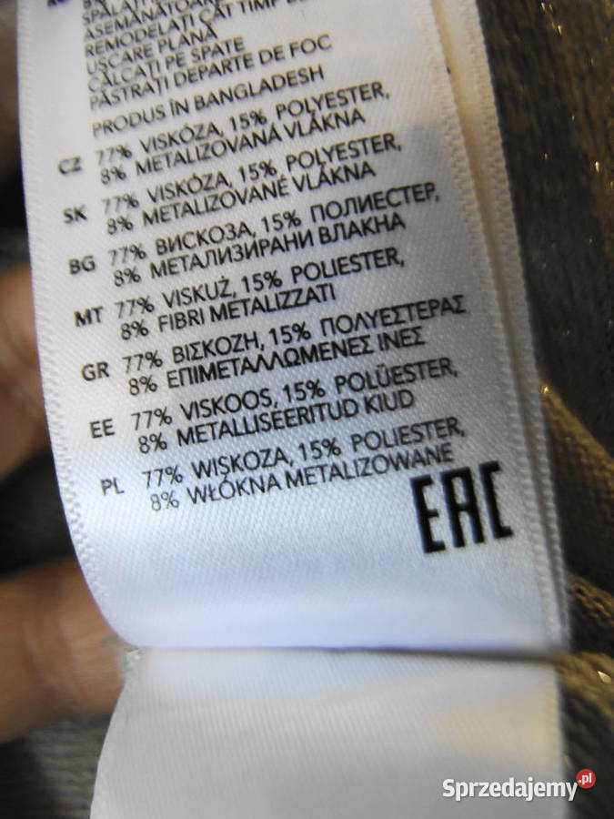 Świetne wdzianko LXL wiskoza ze złotą nitką Warszawa sprzedam
