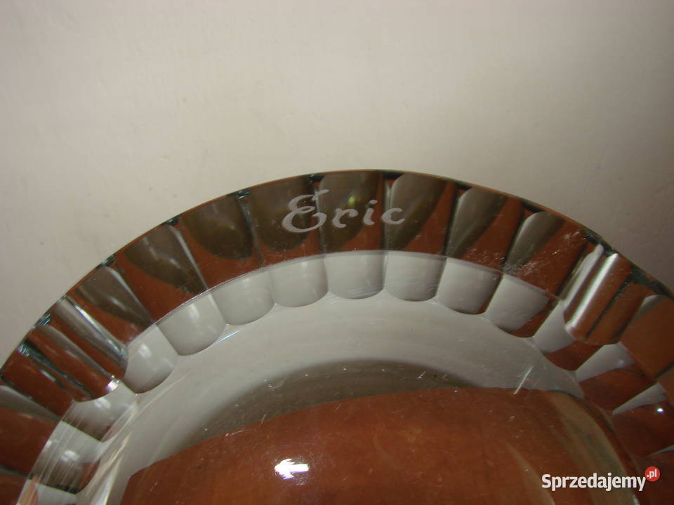 ciężka kryształowa popielnica Pruszcz Gdański