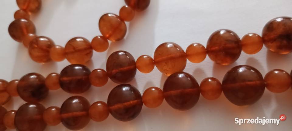 Naszyjnik Bransoletka Bursztyn Vintage Białystok