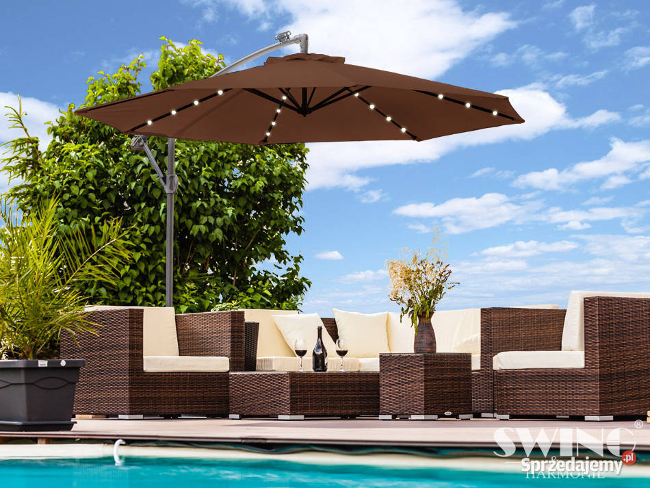 PARASOL OGRODOWY LED 300 RÓŻNE KOLORY Pawilony i namioty Kalety