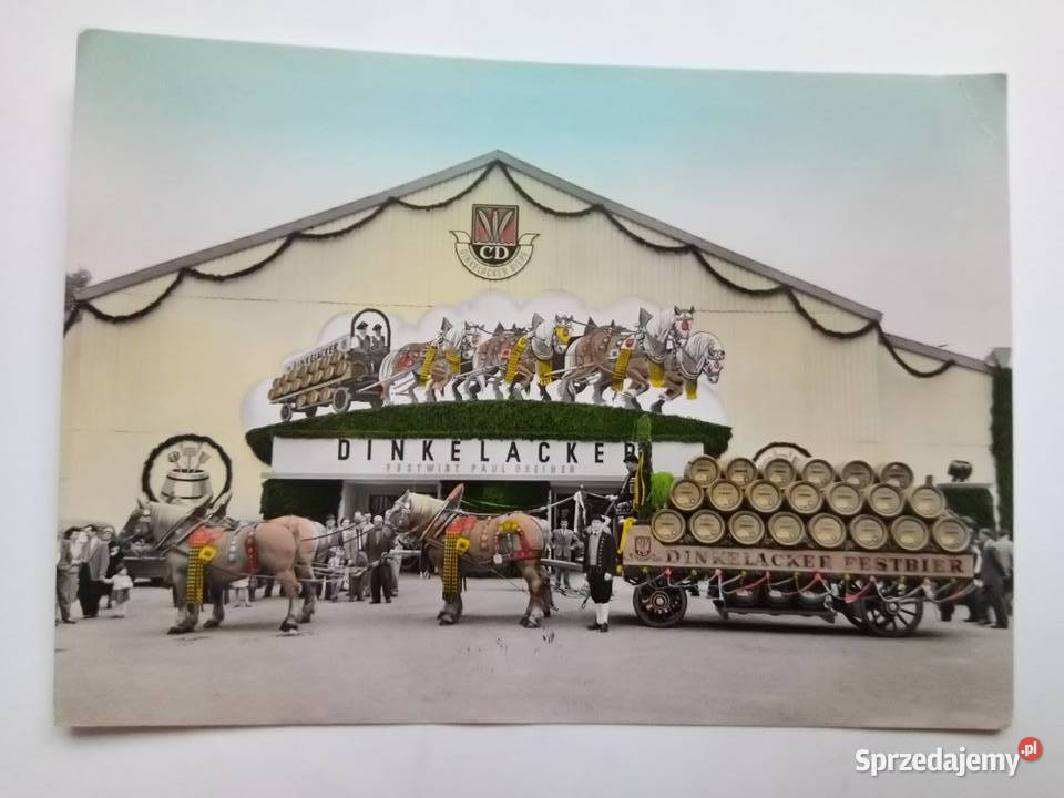Pocztówka Canstatter Volksfest z początku lat Dąbrowa Górnicza