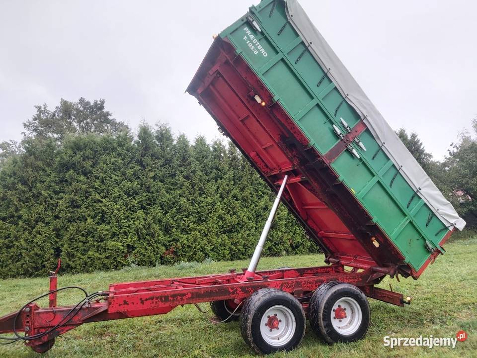 Przyczepa wywrotka tandem Praestbro T 1058 Jabłonowo Pomorskie