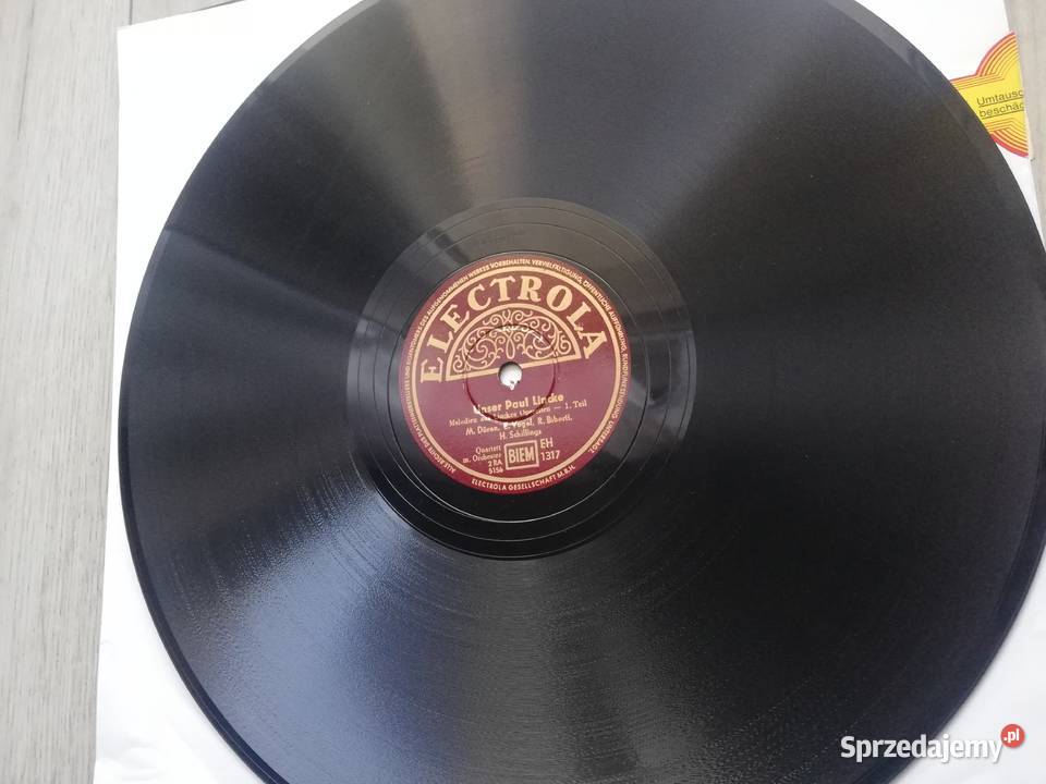 Płyta szelakowa 30 Unser Paul Lincke 1 płyta Wronki