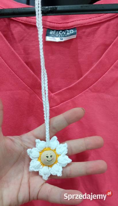 Wisiorek wykonany na szydełku Łask sprzedam