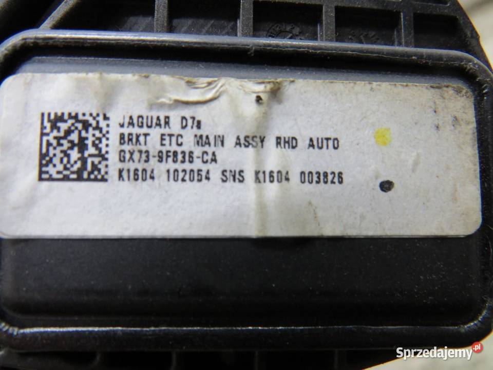 PEDAŁ GAZU POTENCJOMETR JAGUAR XE GX739F836CA Pedały