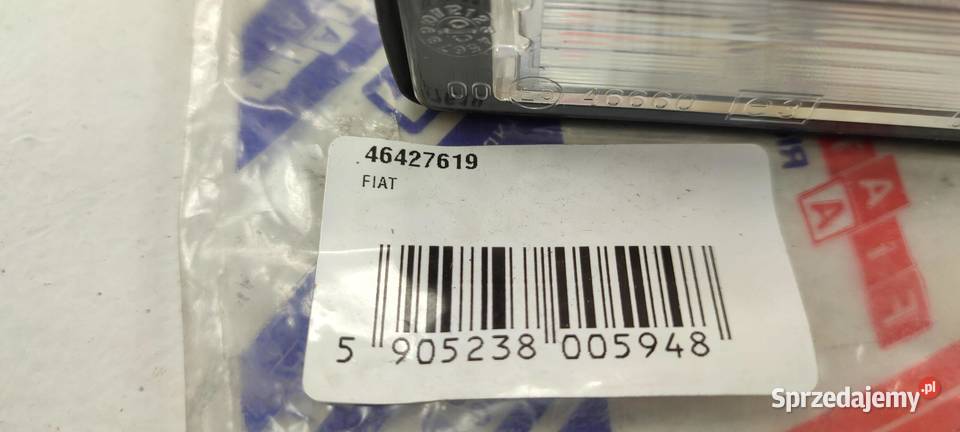 LAMPKA REJESTRACJI FIAT MAREA 19962002 46427619 lubelskie