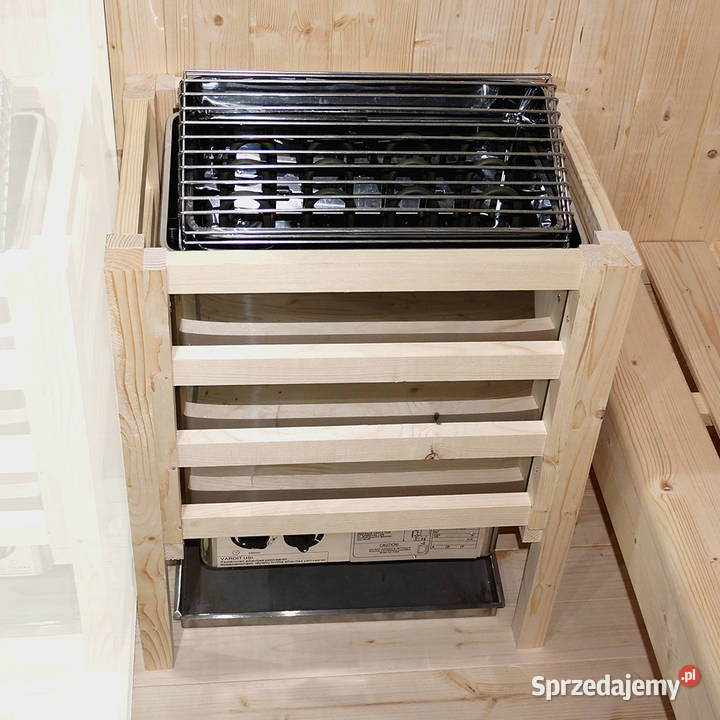 Sauna fińska Montana panoramiczna czarna rama