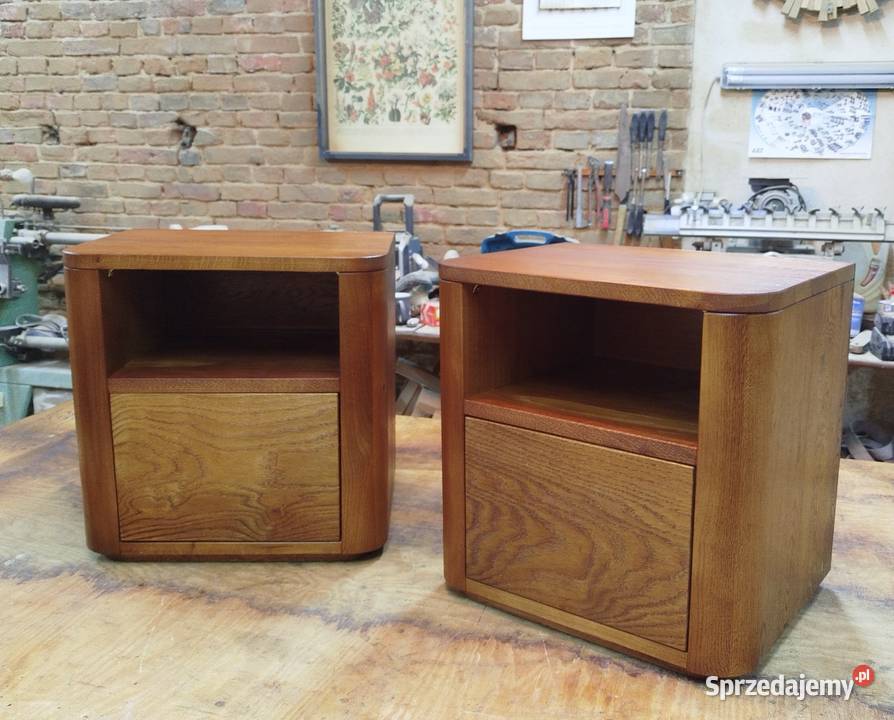 Stolik nocny dębowy Postolice