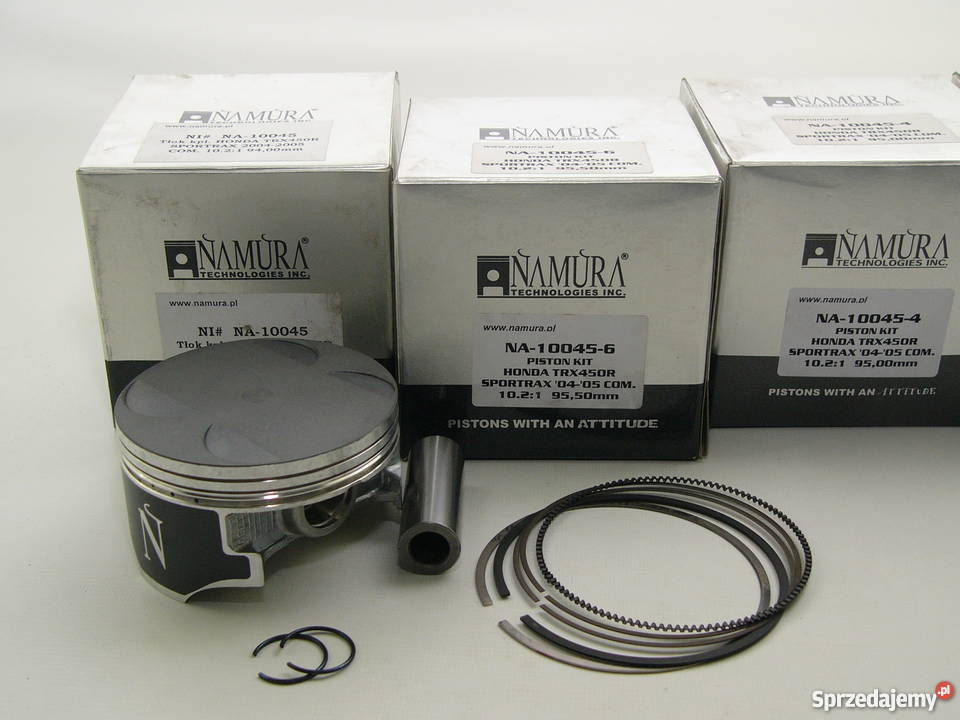 TŁOK komplet tłokowy NAMURA 9550 mm TRX R 450 Silniki i osprzęt Zabrze sprzedam