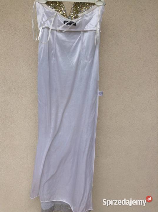 Markowa długa suknia okolicznościowa z cekinów M Opole sprzedam