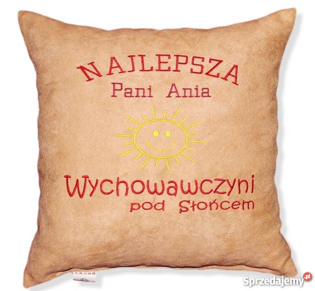 Poduszka Nauczyciela Przedszkolanki Dyrektora wielokolorowy Grudziądz sprzedam