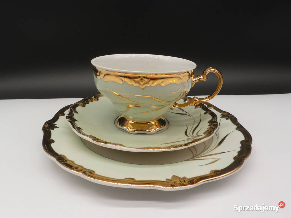 Zestaw śniadaniowy trio z porcelany Weimar