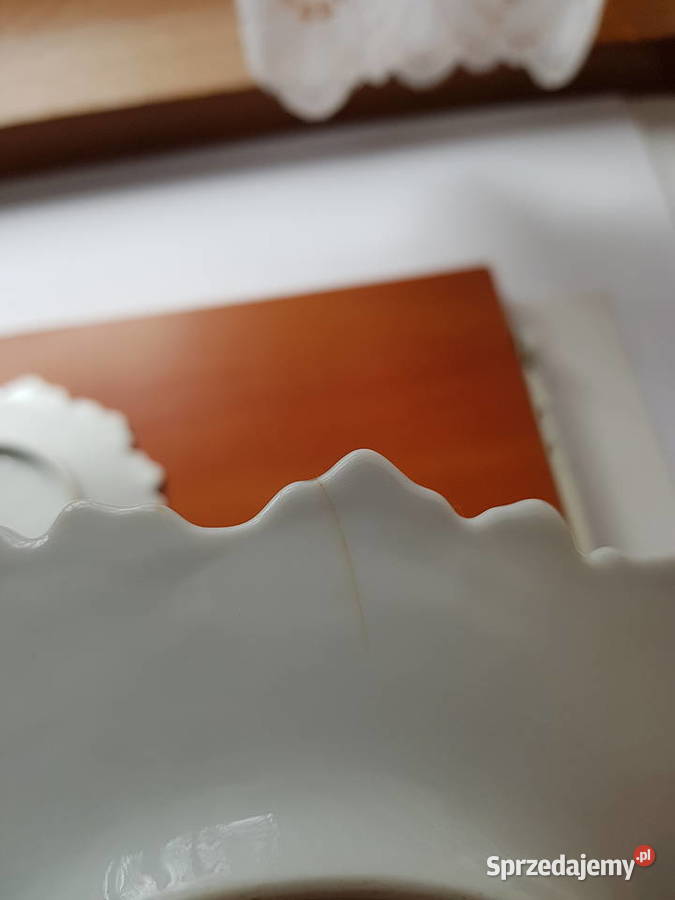 6 x stare porcelanowe konfiturówki w kształcie Dąbrowa Górnicza