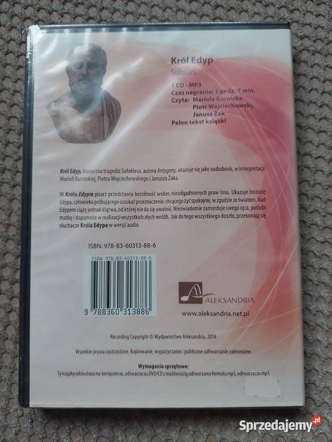 audiobook Król Edyp Sofokles ISBN 9788360313886 Kraków