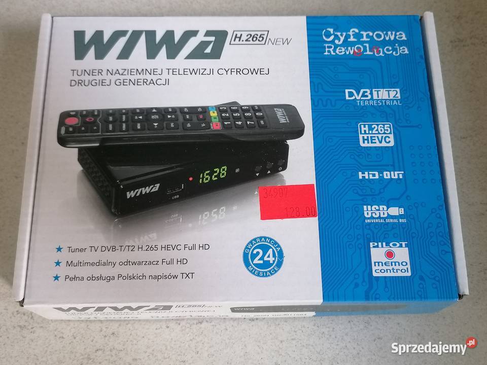 Tuner naziemnej telewizji cyfrowej WIWA H265 Tuchola
