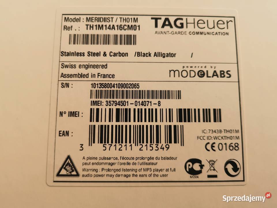 Telefon TAG HEUER Meridiist TH1M limitowany do Gdynia