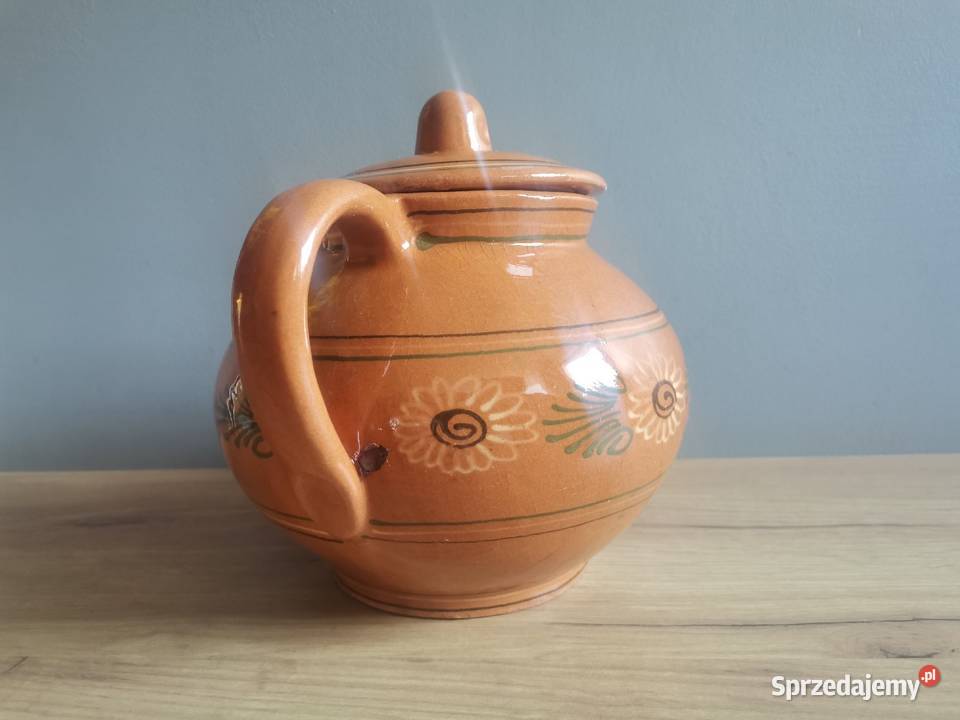 Stary dzbanek ceramika Spódzielnia Kamionka Łysa Porcelana i szkło