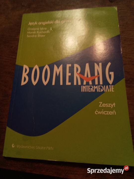 Boomerang intermediate zeszyt ćwiczeń gimnazjum Podręczniki Warszawa sprzedam