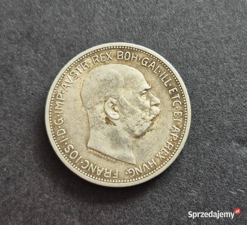 70 AUSTRIA srebro 2 Korony 1913 r Numizmatyka Wola Kruszyńska