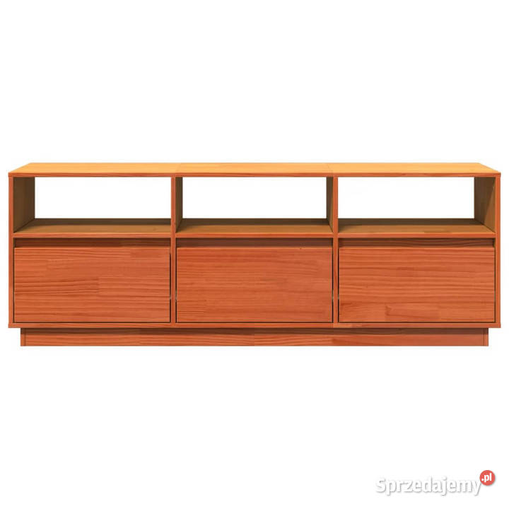 Szafka RTV woskowy brąz 140x37x50 lite drewno RTV Warszawa