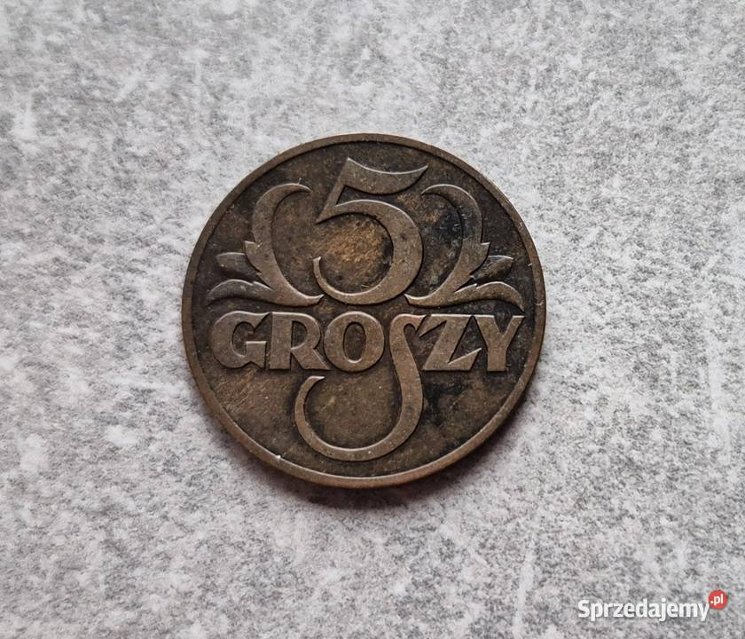 431 POLSKA II RP 5 Groszy 1937 r Wola Kruszyńska sprzedam