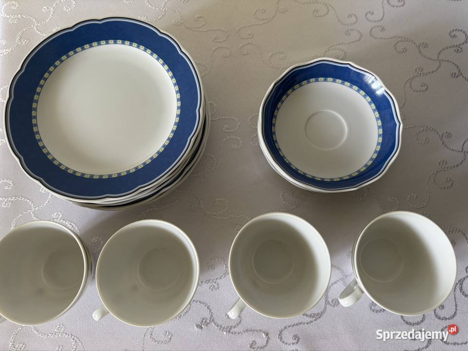Serwis TCM Porcelana Niemiecka BiałoNiebieska 14 Czerwionka-Leszczyny