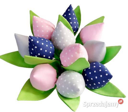 Tulipany szyte 11 glamour i bawełna MIX duży lubelskie Radzyń Podlaski sprzedam