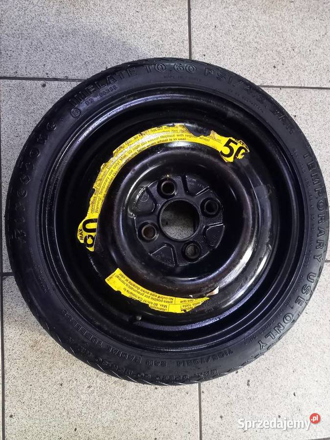 Kolo zapasowe dojadowka VW 4x100 et45 Golf Seat Bielsko-Biała sprzedam