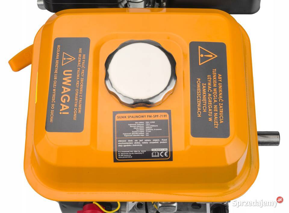 SILNIK SPALINOWY GX160 OHV 7 WAŁEK 19MM OLEJ Pozostałe śląskie