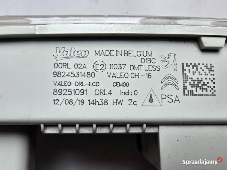 9824531480 Lampa DRL Peugeot Citroen Ruda Śląska
