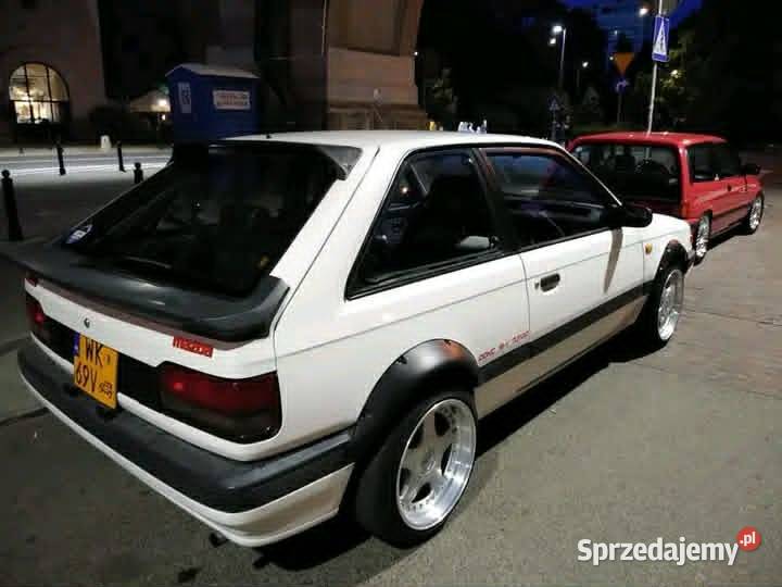 MAZDA 323 Turbo 16 16V FWD Żółte Tablice Rok produkcji 1988 mazowieckie Warszawa