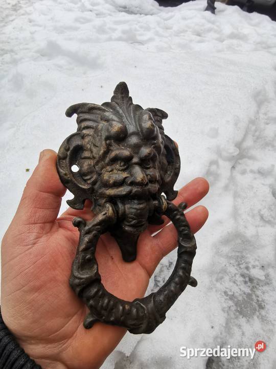 Kołatka Antyczna Kołatka do Drzwi z Brązu