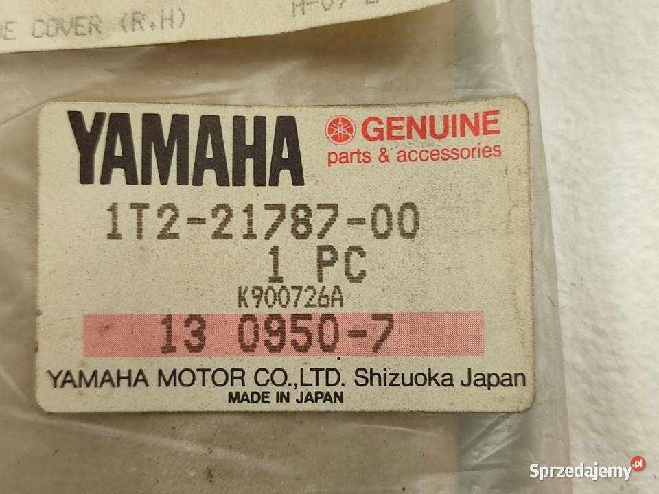 NAKLEJKA NA PRAWY BOCZEK YAMAHA XT500 1977 DUAL