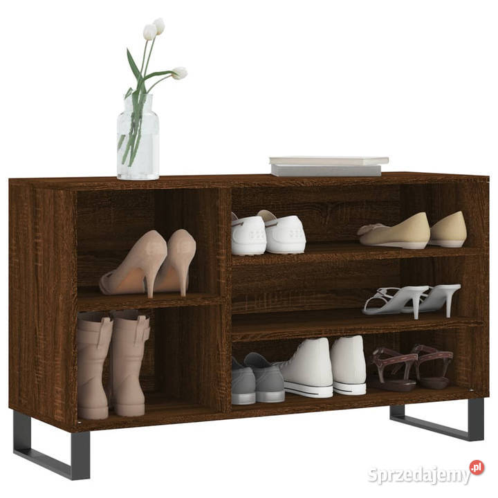 Szafka na buty brązowy dąb 102x36x60 WM831427 Warszawa