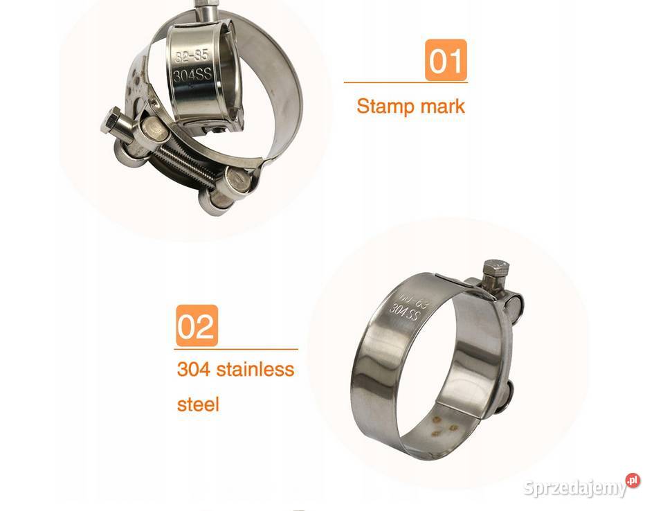 OBEJMA OPASKA ZACISK TŁUMIKA MOTOCYKLA 5255 MM Sosnowiec