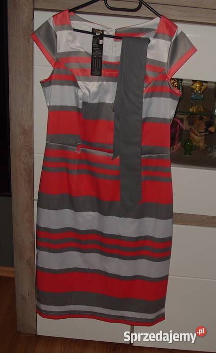 urocza elegancka sukienka FORTI pasek NOWA r4044 Rawicz