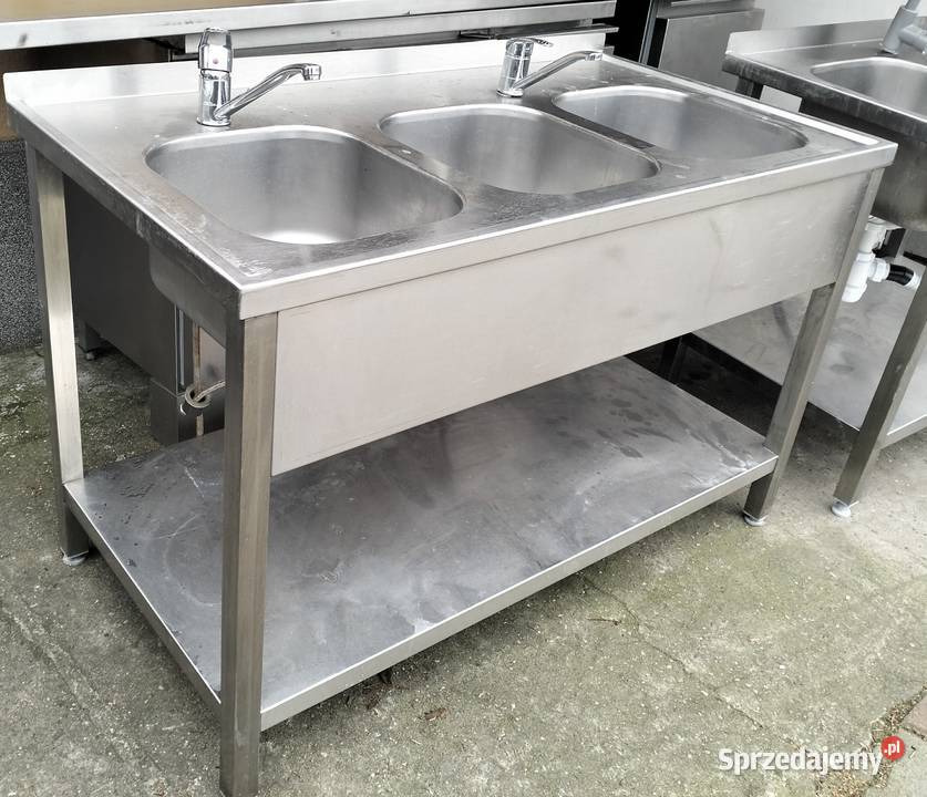 Zlew gastronomiczny 3komorowy 130x70x85 Słupia Kapitulna