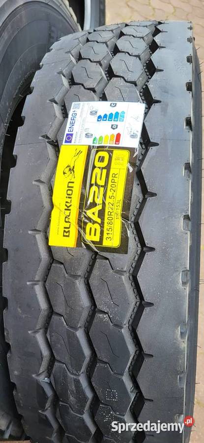 Opona 31580r225 BA220 przód budowlany blacklion 22.5cale małopolskie Alwernia sprzedam