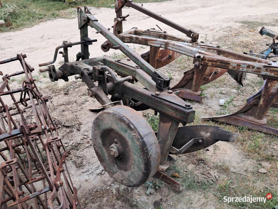Pług 2 skibowy unia Grudziądz zagonowy Maszyny rolnicze