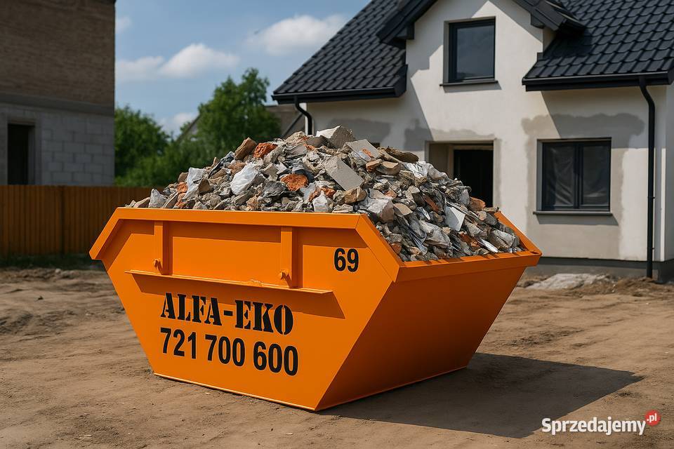 Kontener na odpady poremontowe i pobudowlane dolnośląskie Wrocław