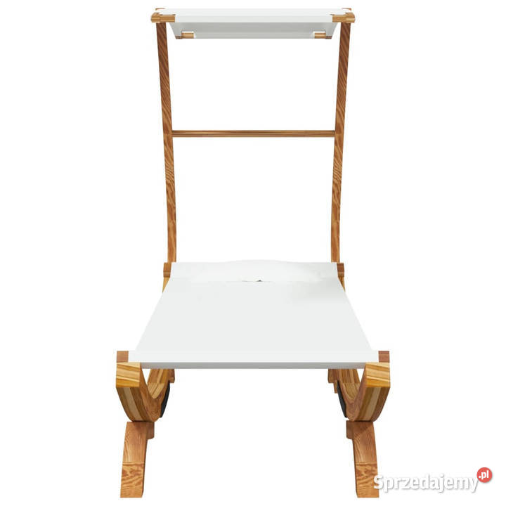 Leżak z zadaszeniem 100x190x134 gięte drewno Leżaki i leżanki sprzedam