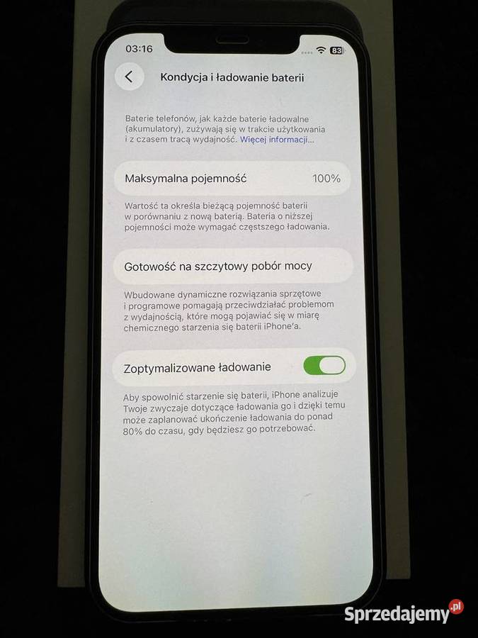 IPHONE 12 Bateria 100 Apple / iPhone Starogard Gdański sprzedam