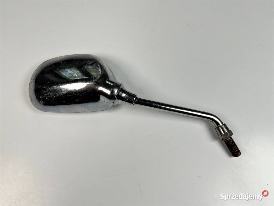 Lusterko prawe owal chrom M10 motocykl motorower wielkopolskie Łobżenica