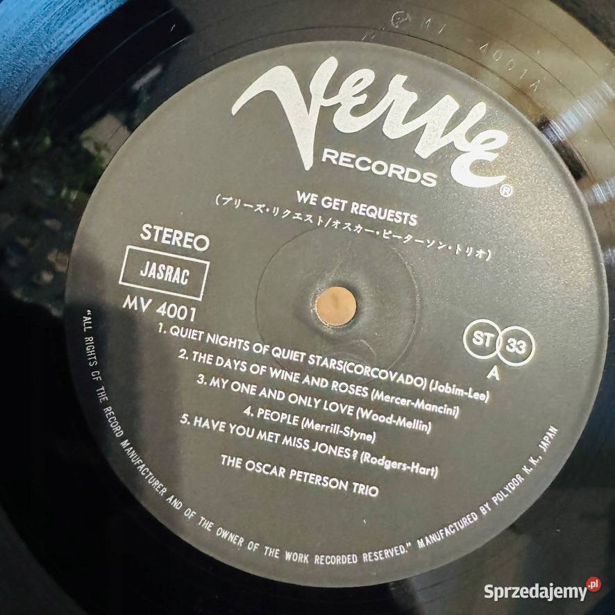 The Oscar Peterson Trio We Get Requests NMEX Poznań