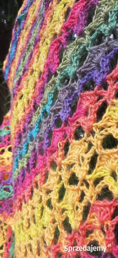 Chusta handmade ciepła stylowa wyjątkowa małopolskie Myślenice