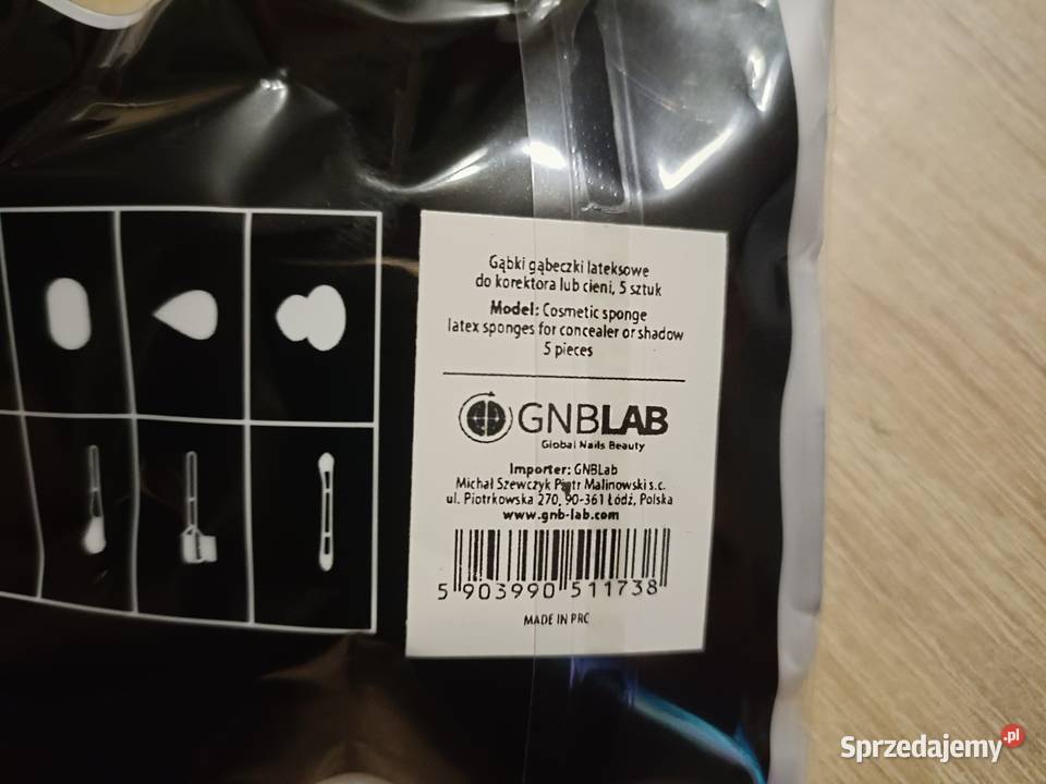Gąbka gąbeczka do makijażu lateksowa 5 Dla kobiet Kwidzyn