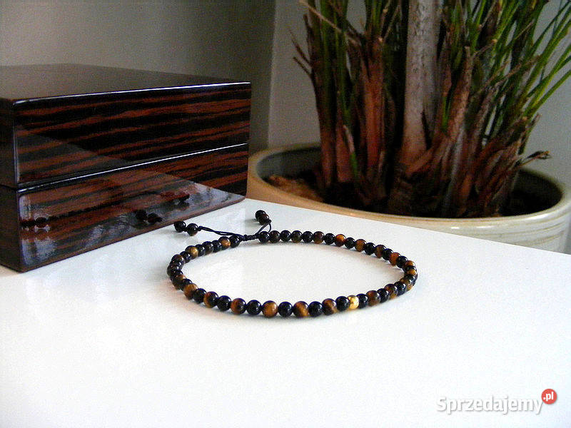 Bransoletka Lidera Przywódcy 24k złoto onyx złoto